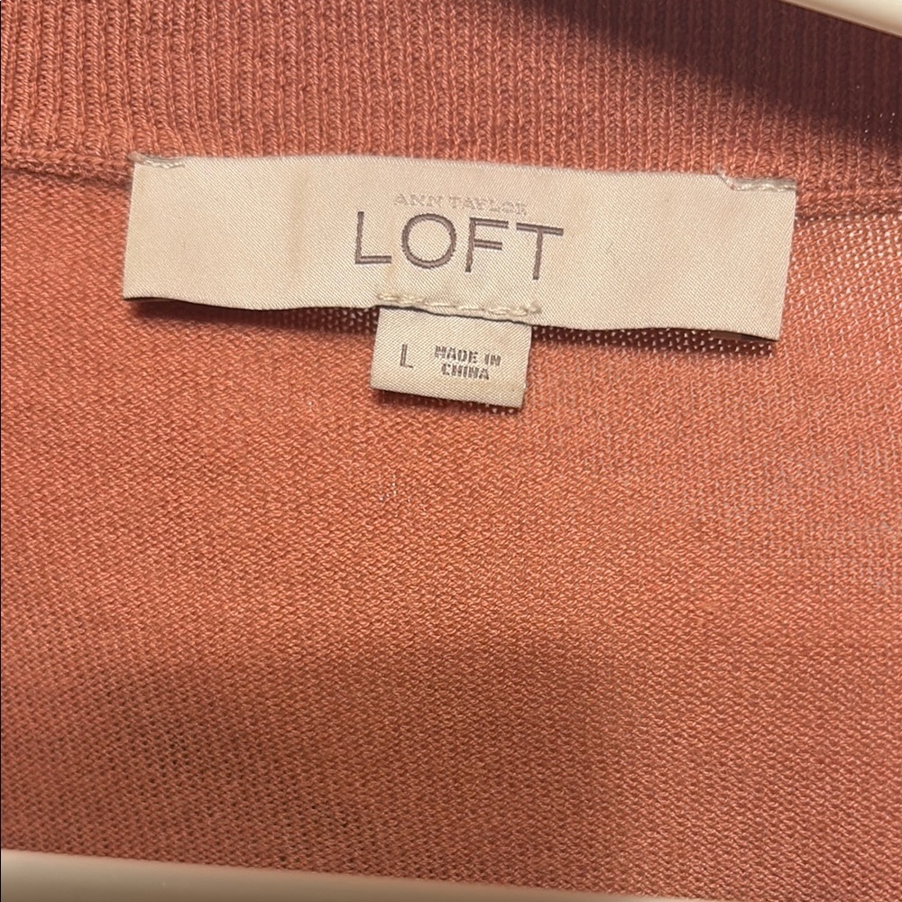 Rust Cardigan with Pockets - Picture 2 of 2
